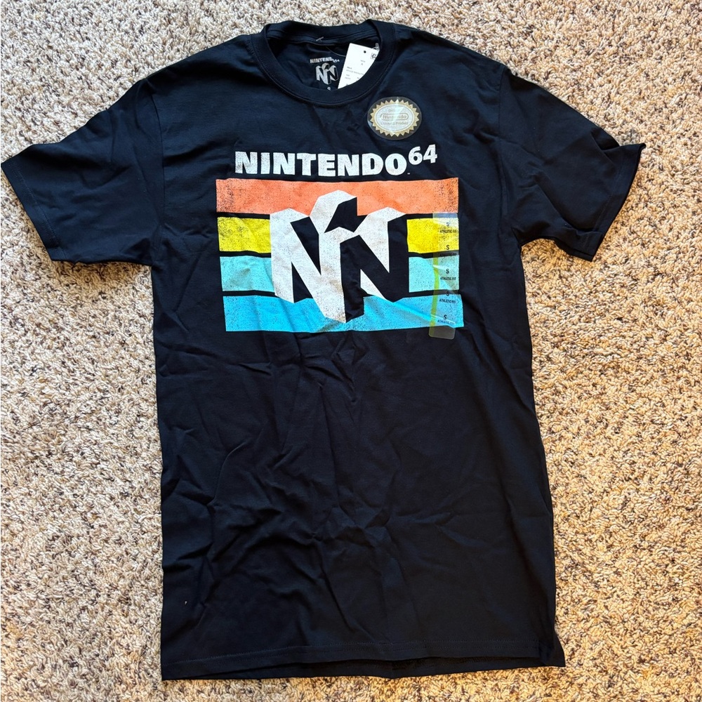 Nintendo 64 Black Graphic T-Shirt